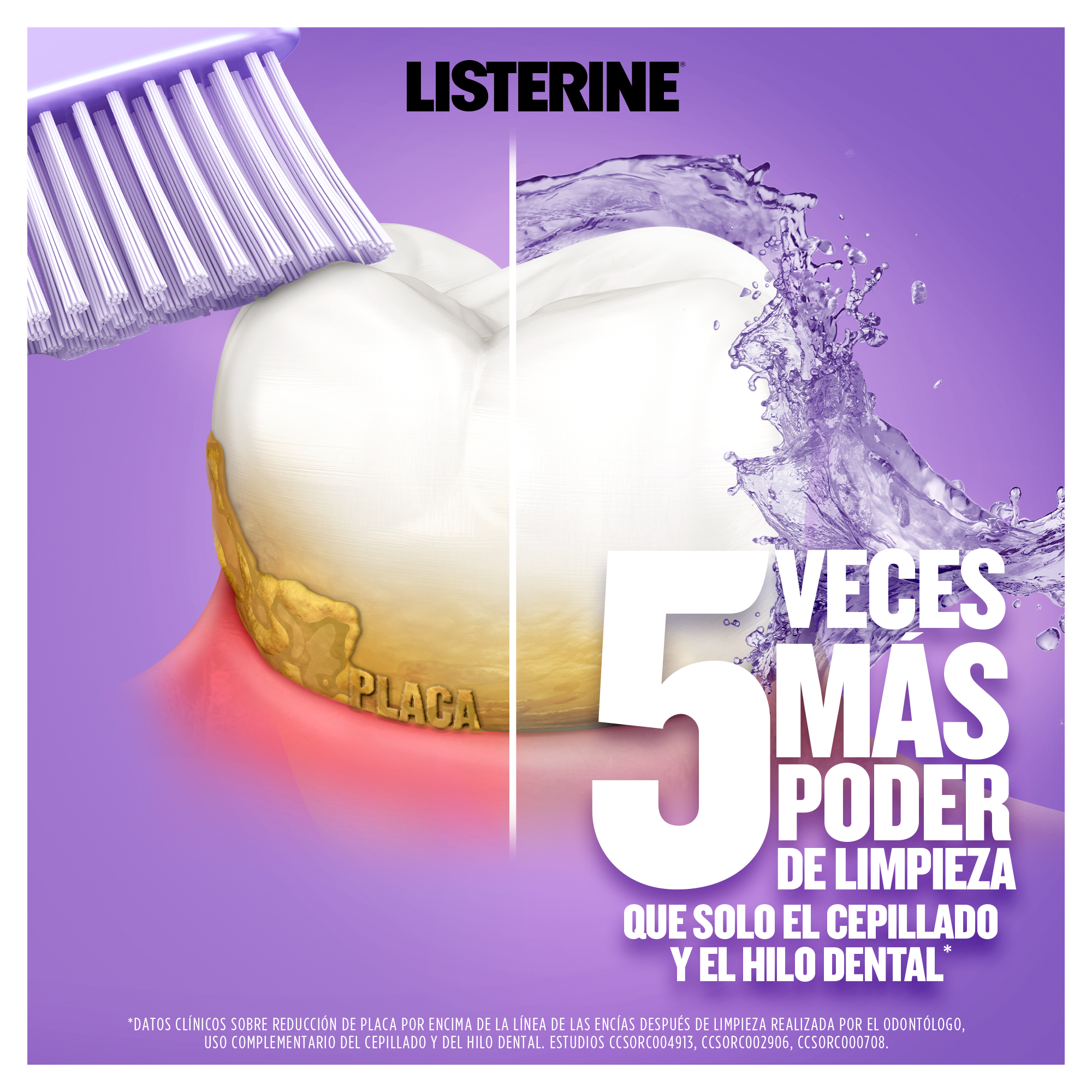 5 veces más poder de limpieza