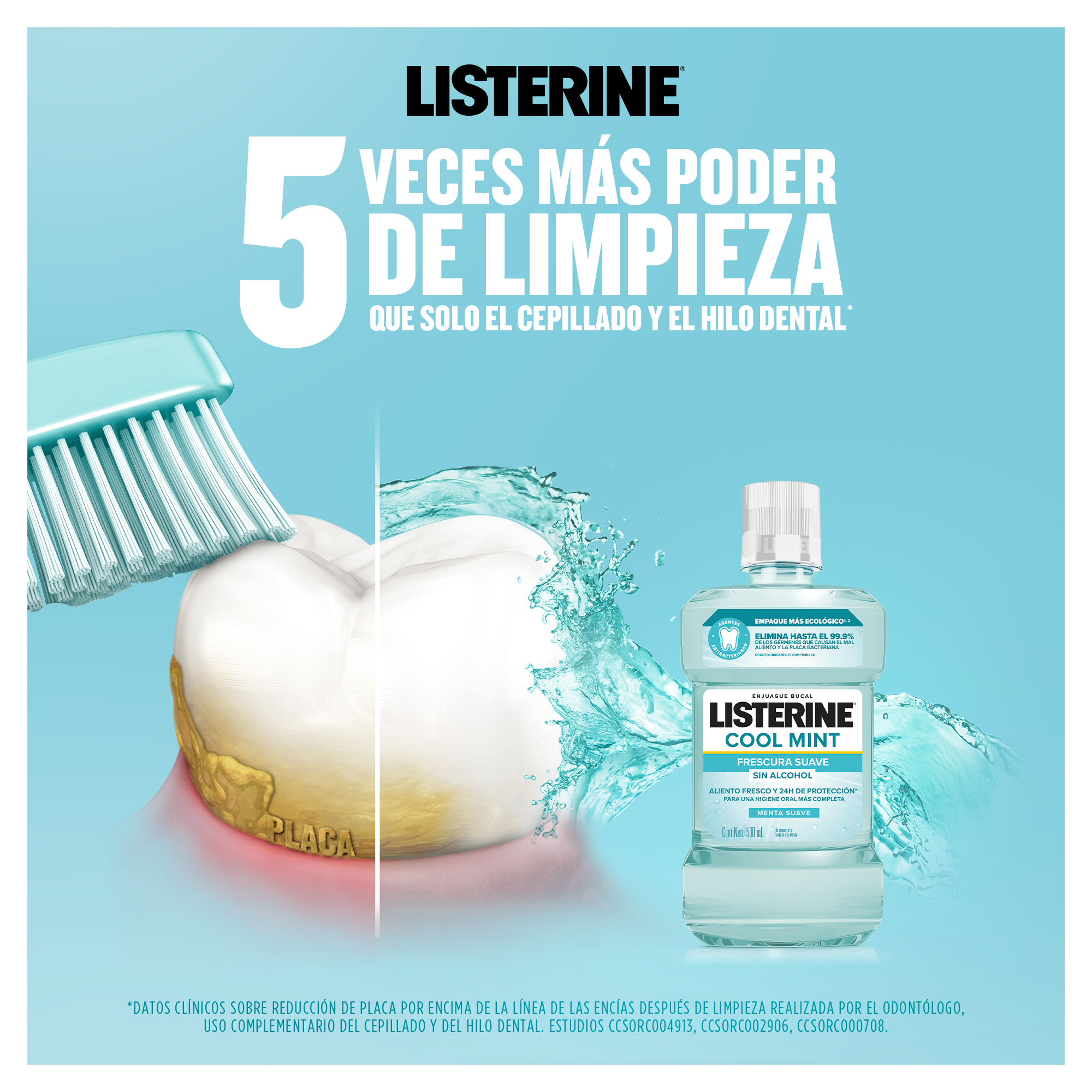 5 veces más poder de limpieza