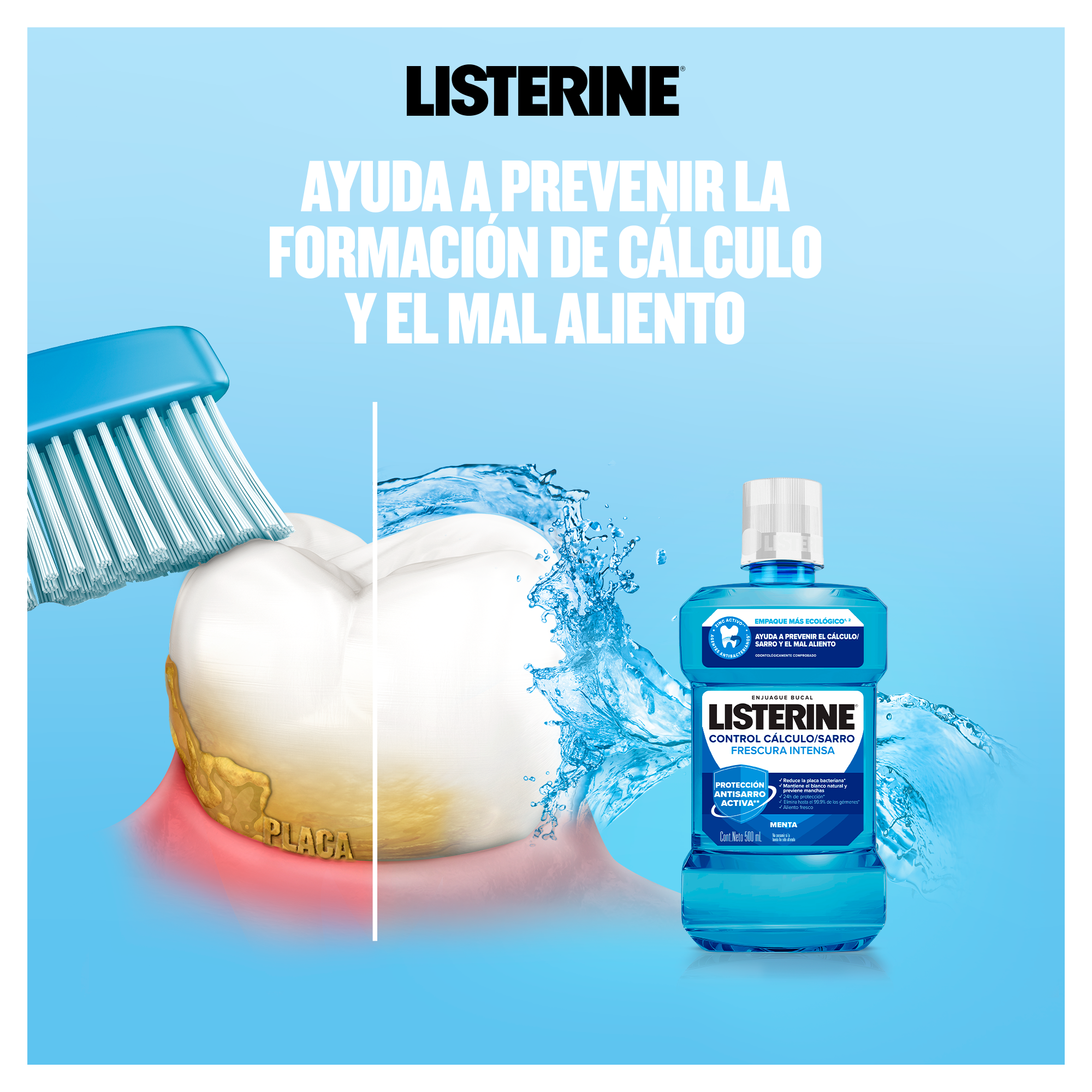 Ayuda a prevenir la formación de cálculo y el mal aliento