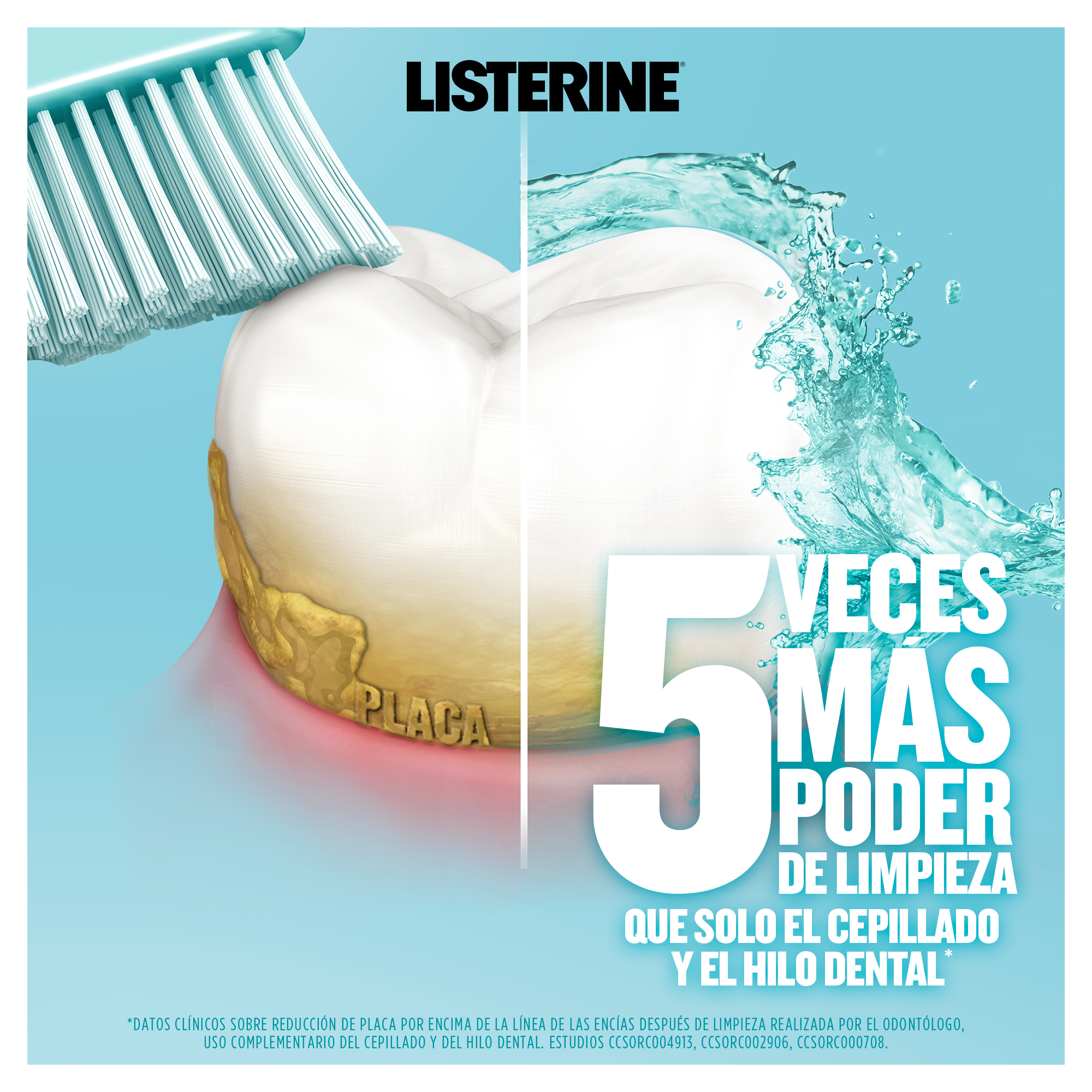 5 veces más poder de limpieza