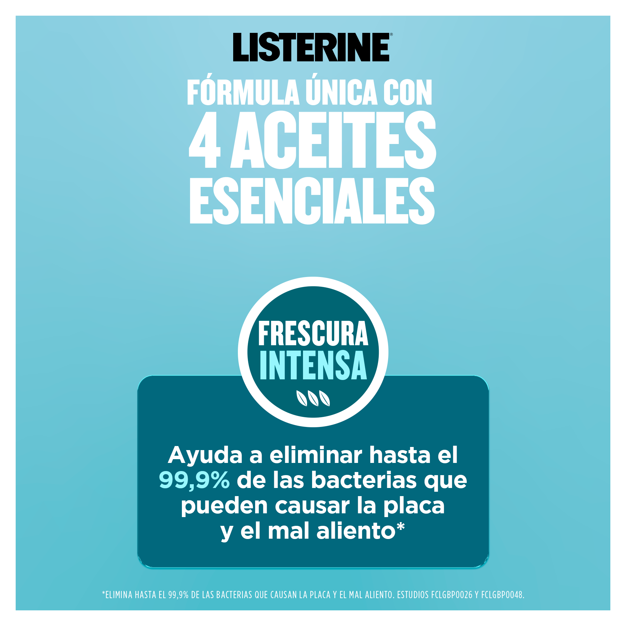 Fórmula única con 4 aceites esenciales