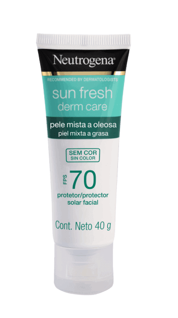 PROTECTOR SOLAR FACIAL NEUTROGENA® SUN FRESH DERM CARE SIN TONO