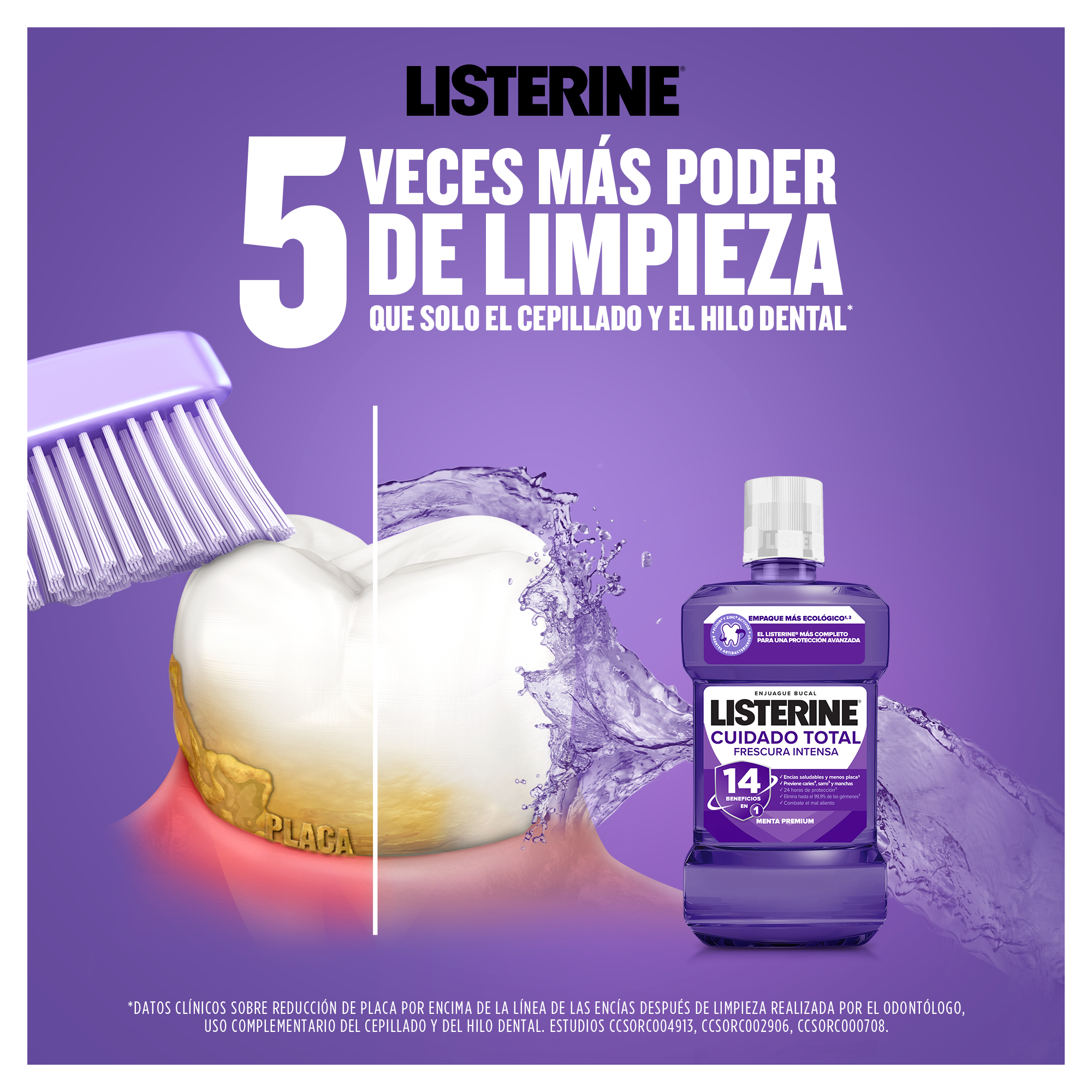 5 veces más pode de limpieza