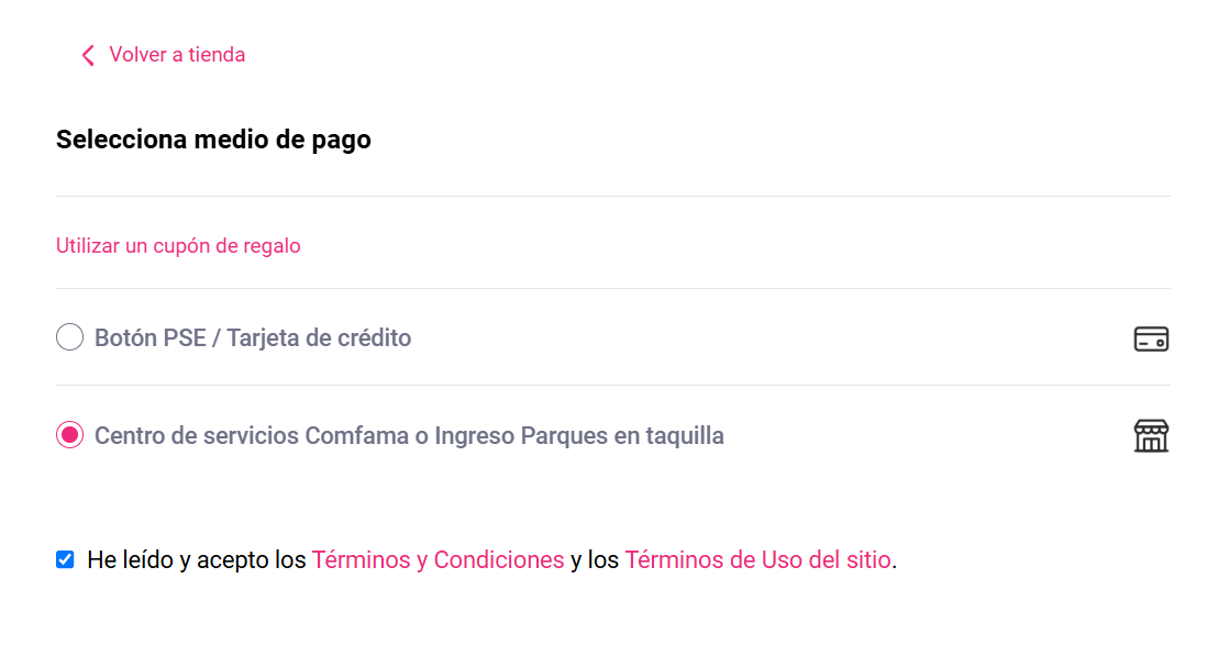 Imagen Pagar en centro de servicios comfama