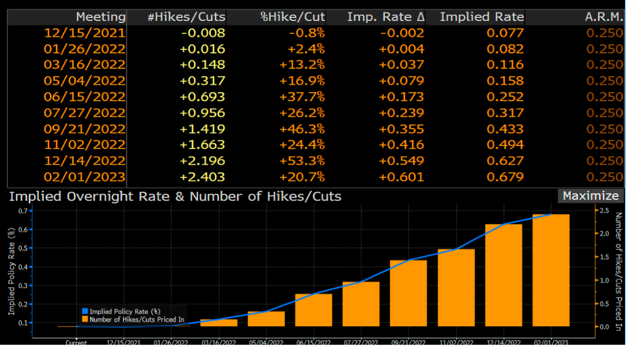 Figure 3 - Interest Rate Probabilities