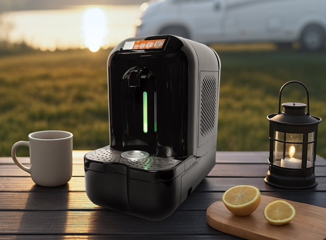 空気中の水分から水とコーヒーを生成する新デバイス「Kara Pod」登場―Kickstarterで公開