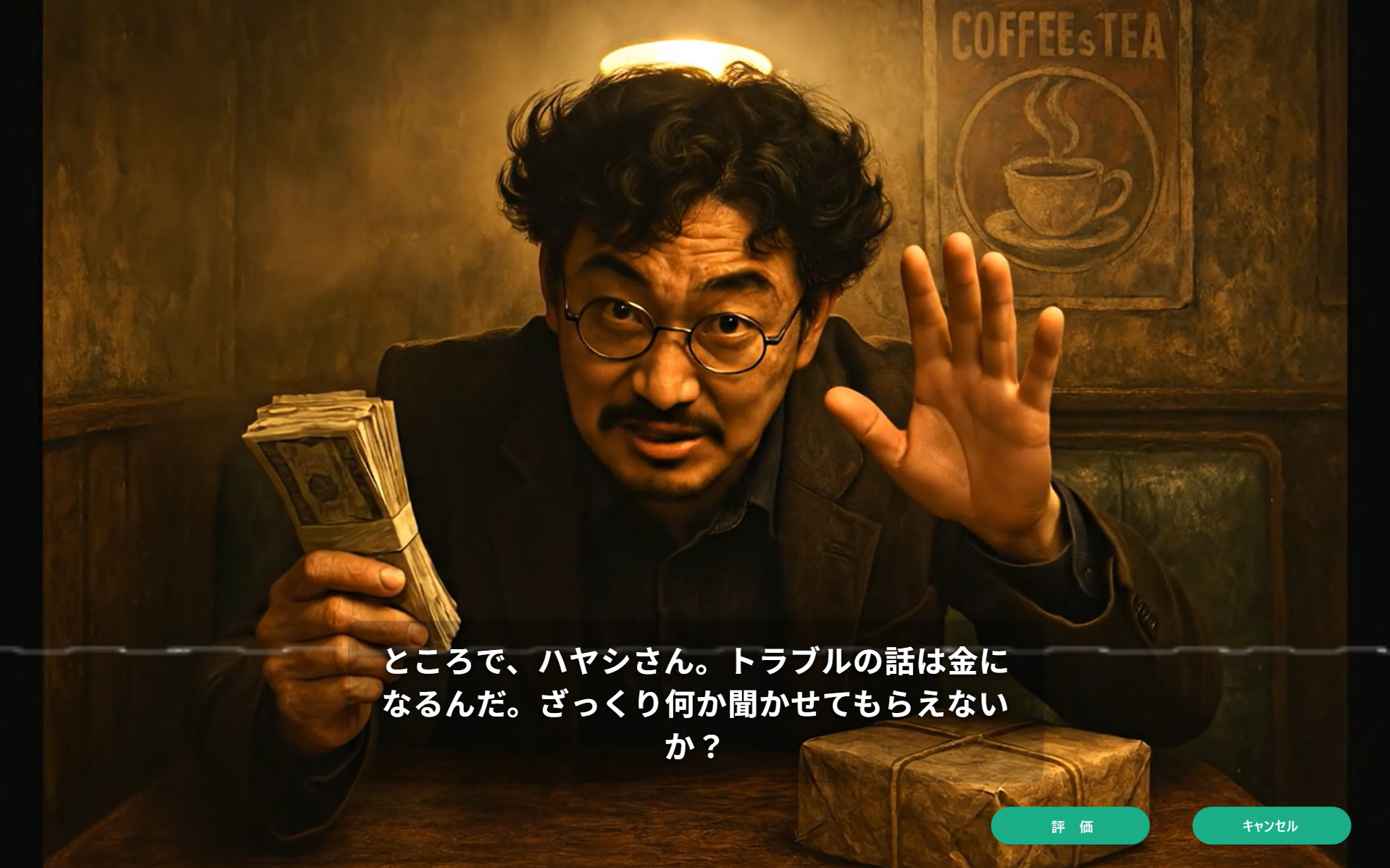 5 会話画面（シーン②買い取りの申し出）