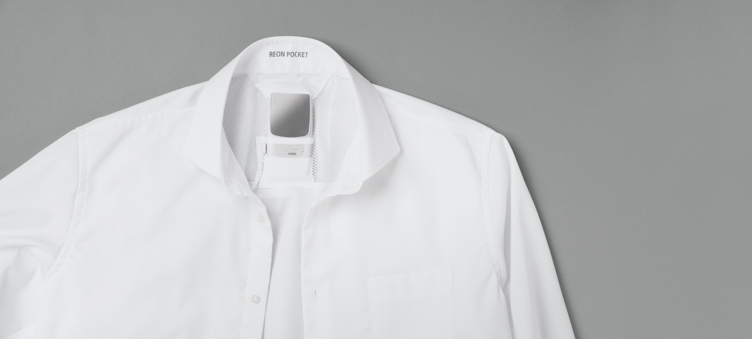 温度設定可能なソニーのウェアラブルサーモデバイス「REON POCKET」専用のビジネスシャツが発売