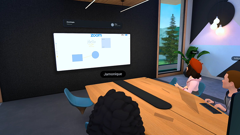Facebookの仮想ワークルーム「Horizon Workrooms」にZoomの新機能「Zoom Whiteboard」が連携―非VRユーザーにもVR上のホワイトボードを共有
