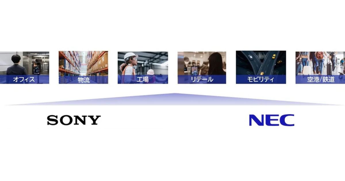 ソニーのAIカメラとNEC技術で共同開発、高精度顔認証システムを実現へ ソニーのAIカメラとNEC技術で共同開発、高精度顔認証システムを実現へ