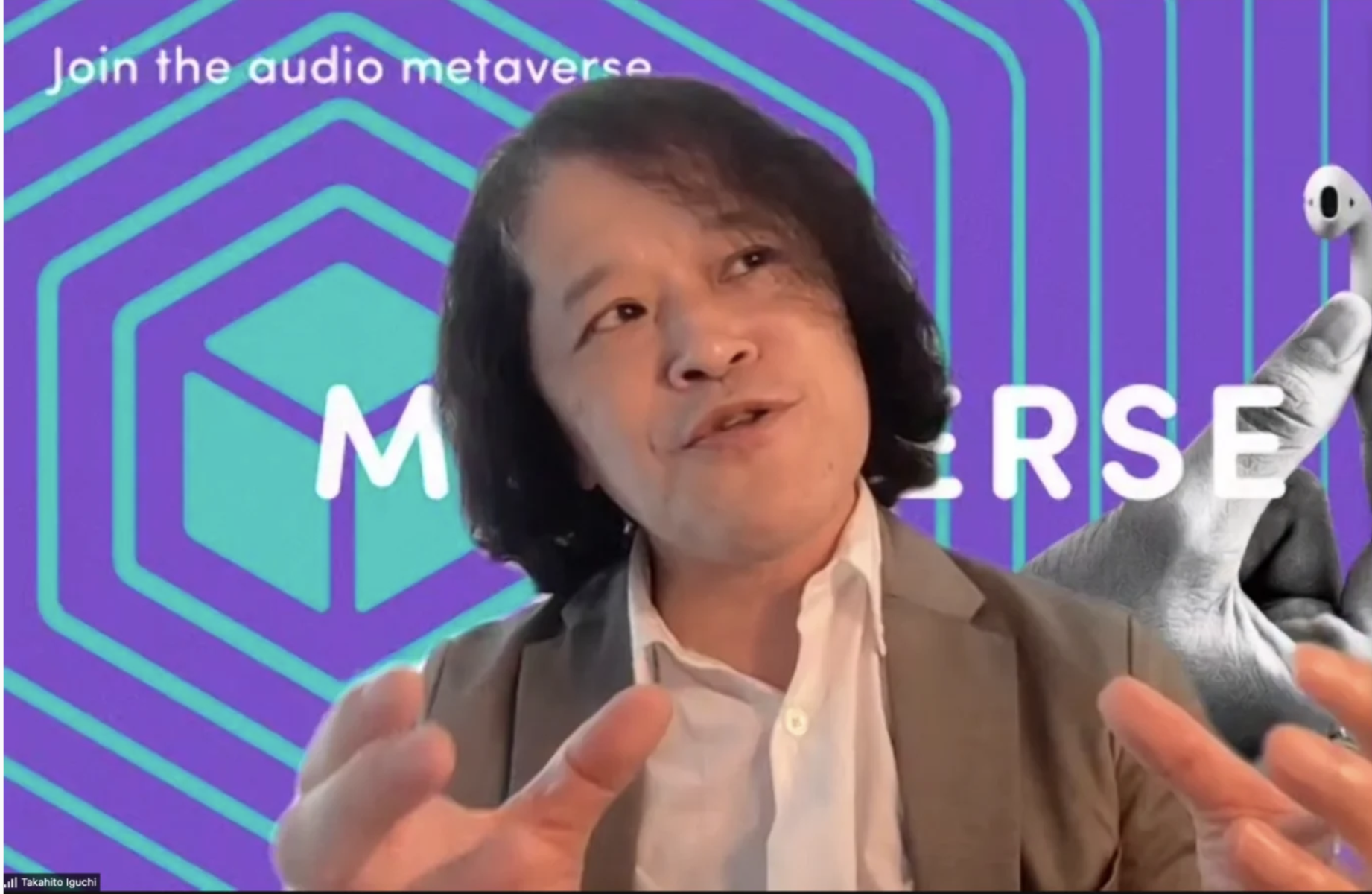 Audio Metaverse 株式会社CEO・井口尊仁氏。