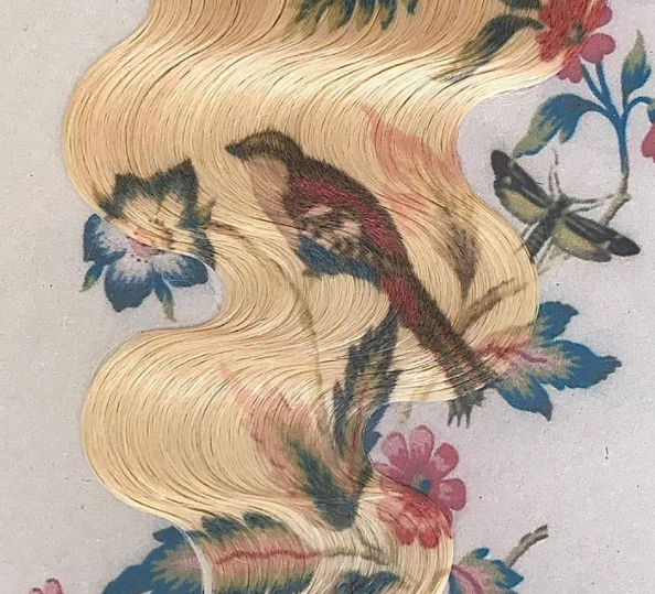 色鮮やかな花や蝶が髪を飾る 高解像度写真を用いた ヘア プリント 技術 スペインのスタイリストが開発 知財図鑑