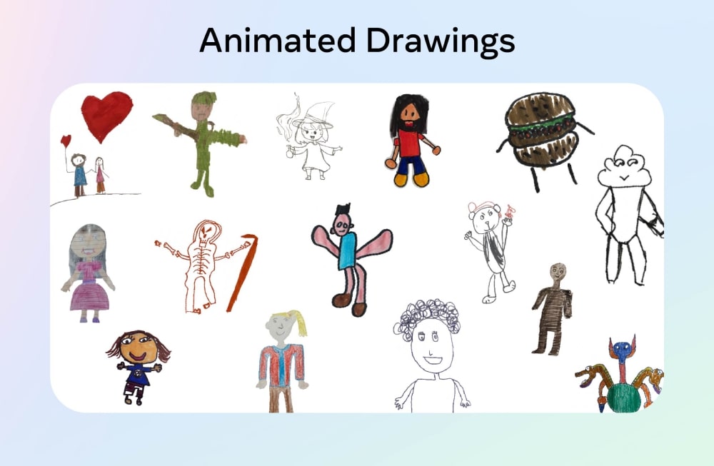Meta、手書きの絵をアニメーションに変換するAIツール「Animated Drawings」をオープンソースで公開