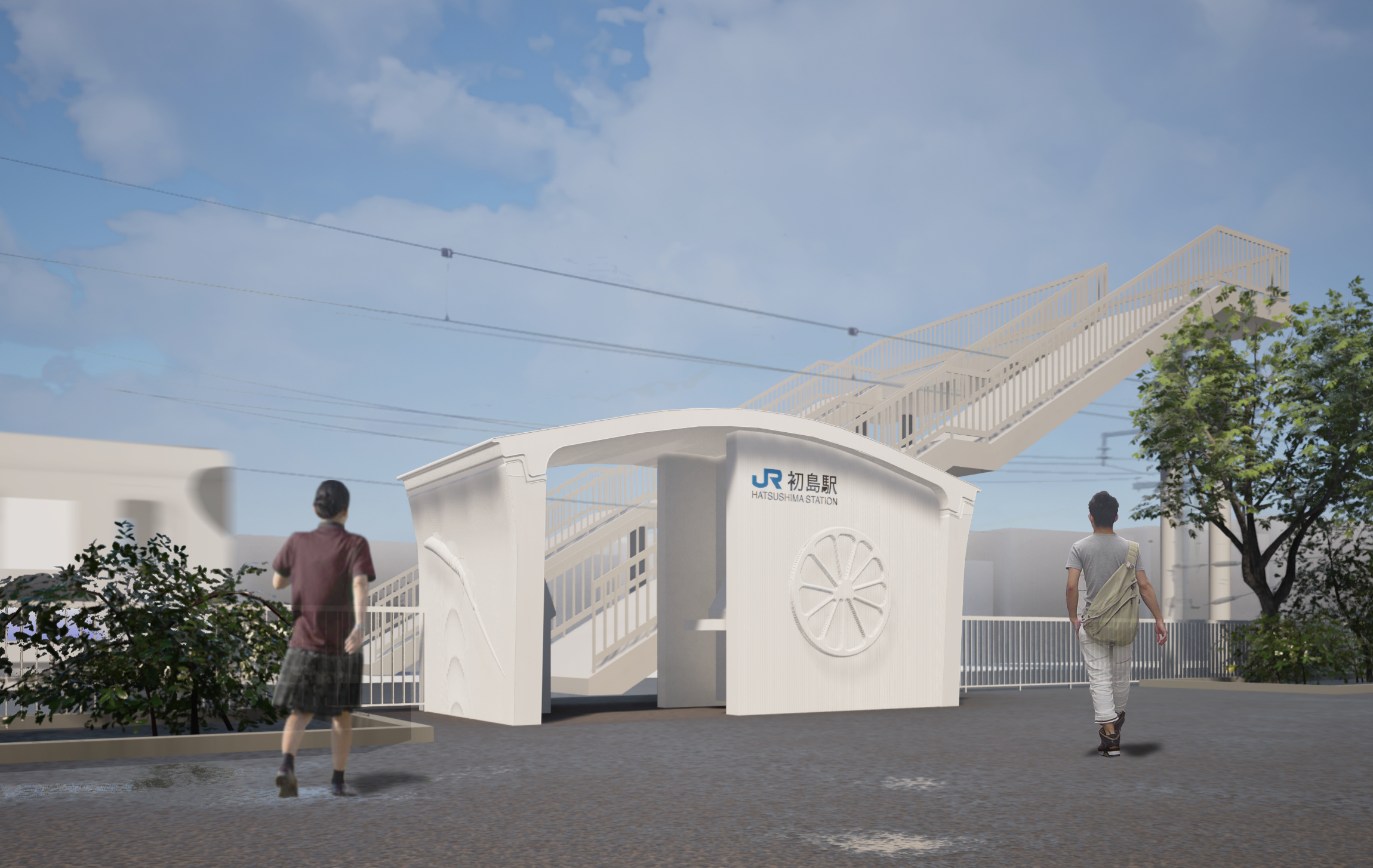 世界初、3Dプリンターによる鉄道駅舎が完成―JR西日本が7月22日始発列車から利用開始