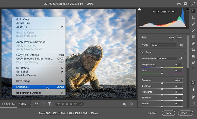 Photoshopに写真の解像度を4倍にする「スーパー解像度」機能が追加、Lightroomにも近日実装