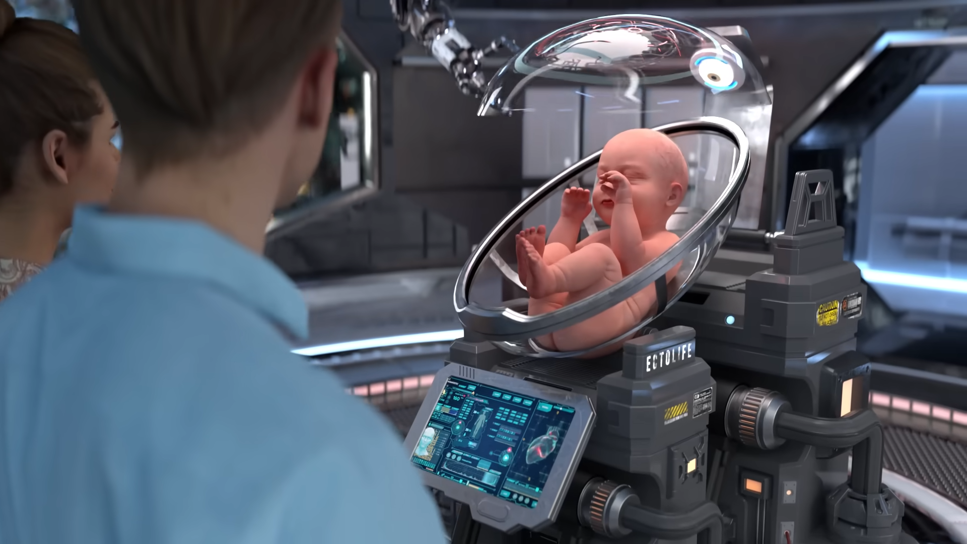 ドイツの映像作家が人工子宮施設「EctoLife」のコンセプト映像を公開─年間30,000人の赤ちゃんをカプセル生育
