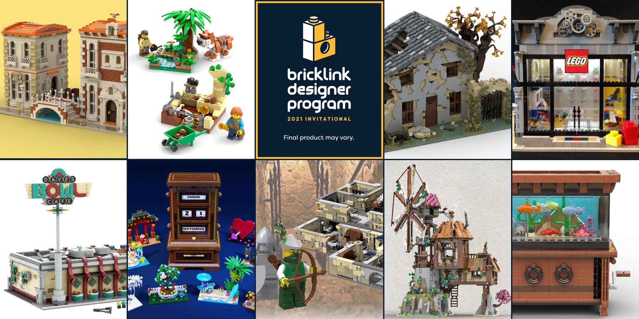 レゴのクリエイタープログラム「BrickLink Designer Program: 2021」が開催―上位5アイデアを実際に製品化
