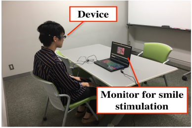 反射型光センサアレイを用いた眼鏡型装置 02