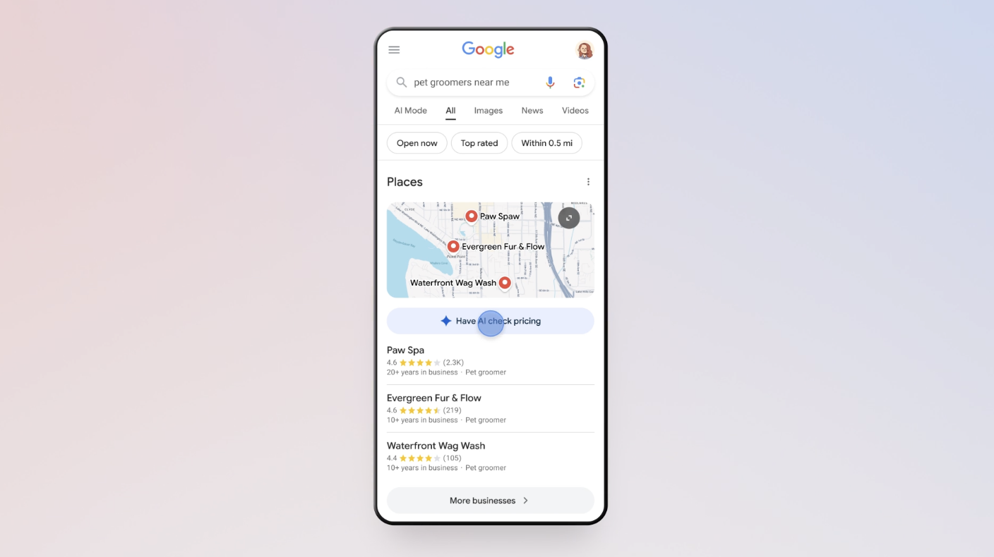 Google検索にAI電話機能―AIが店舗に電話、予約や料金を自動確認する新サービス開始