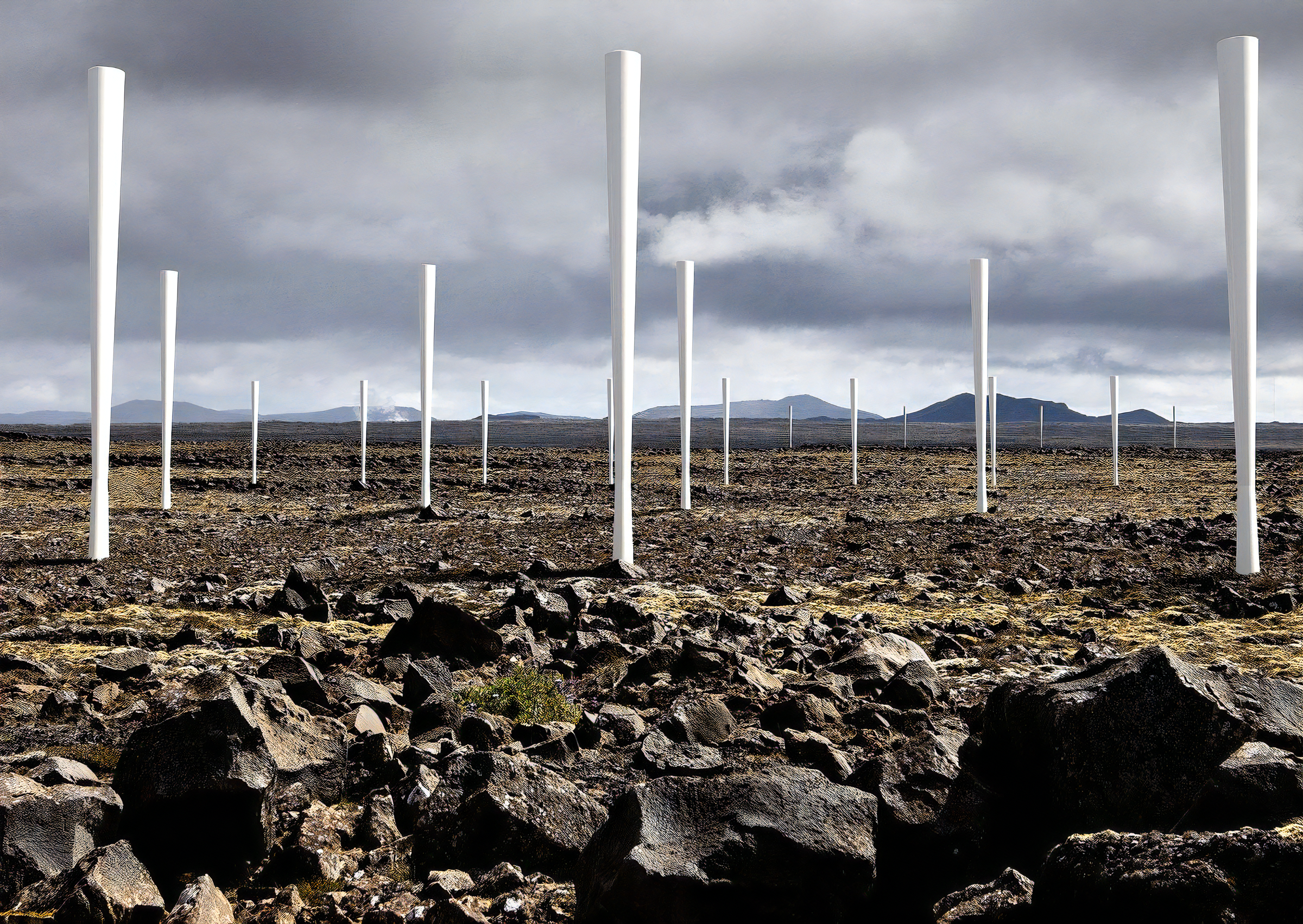 振動で発電するプロペラのない風力発電機