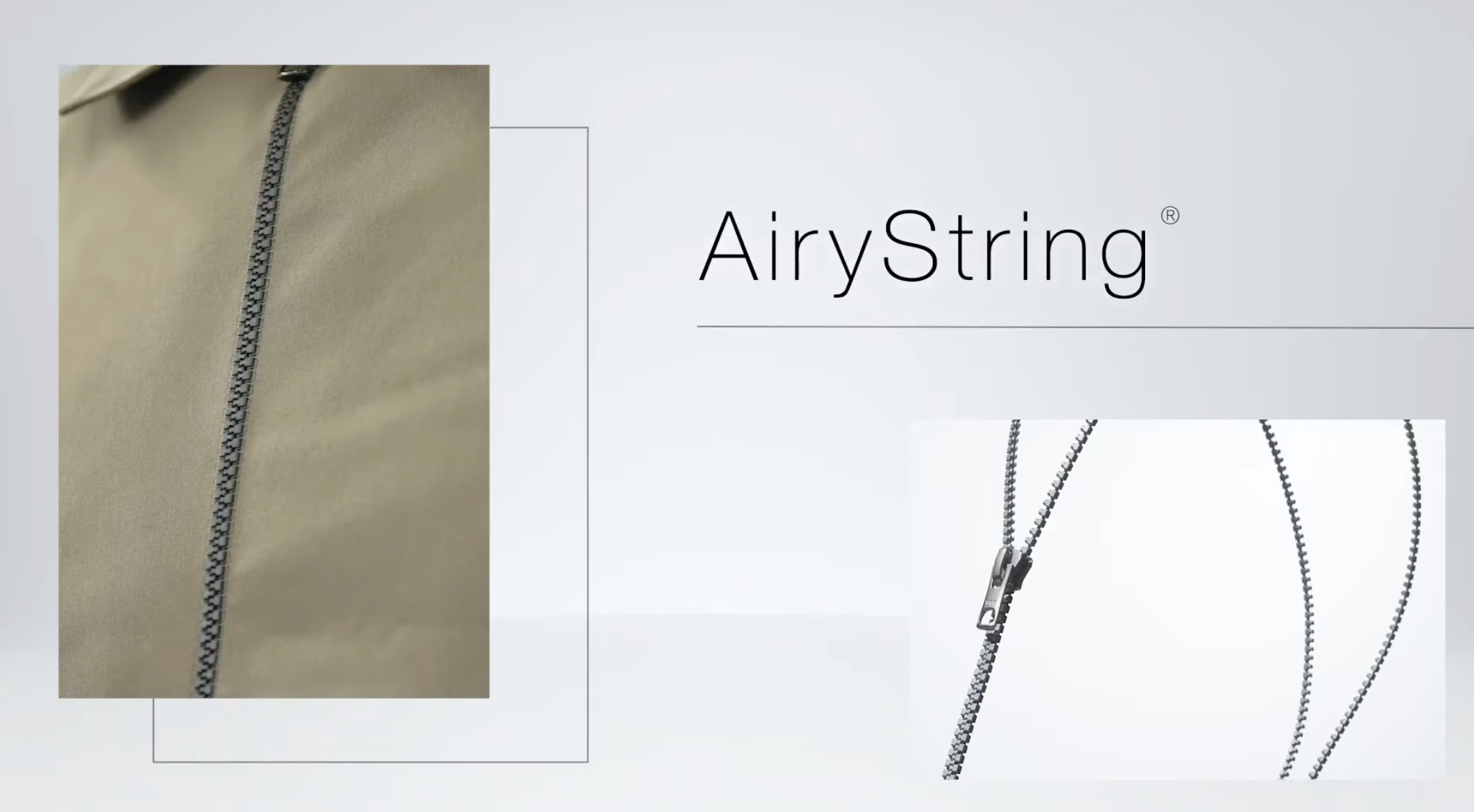 テープのないファスナー