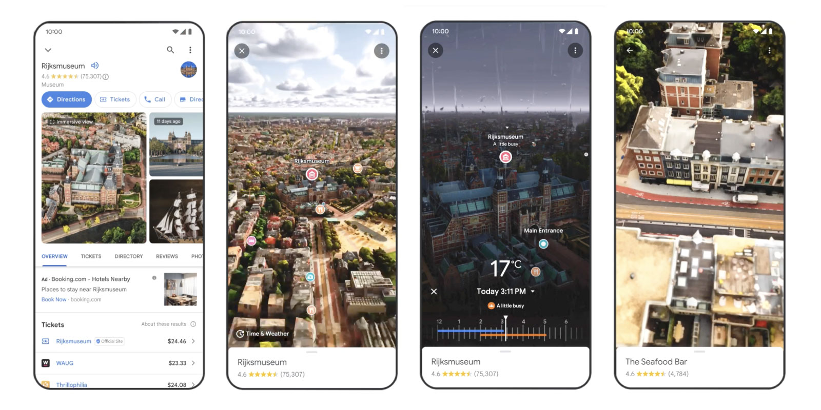 Googleマップに新機能「イマーシブビュー｣が追加─上空から3D都市を鳥瞰、ストリートビューと連携