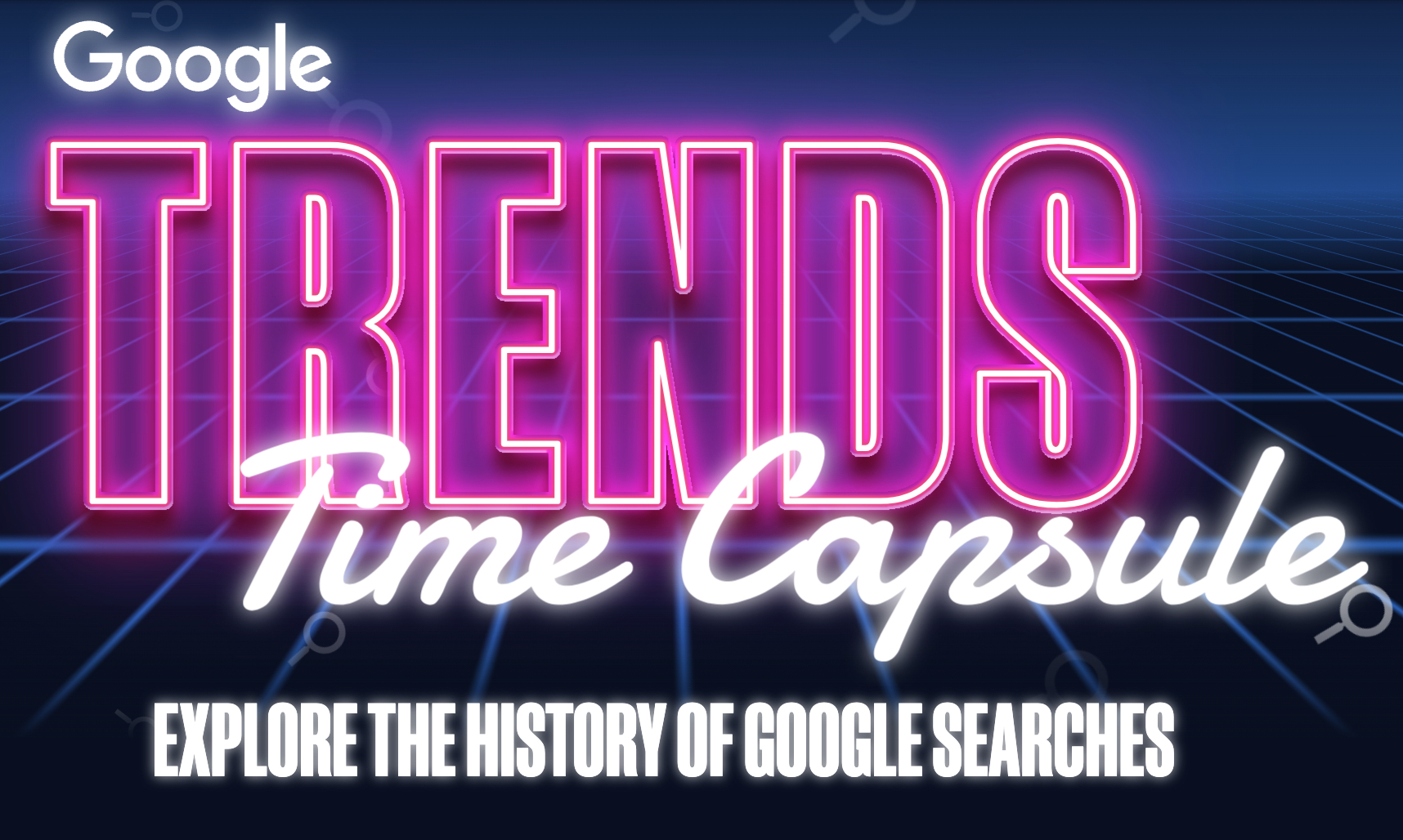 Google、過去25年間の検索トレンドを概観する「Google Trends Time Capsule」を公開