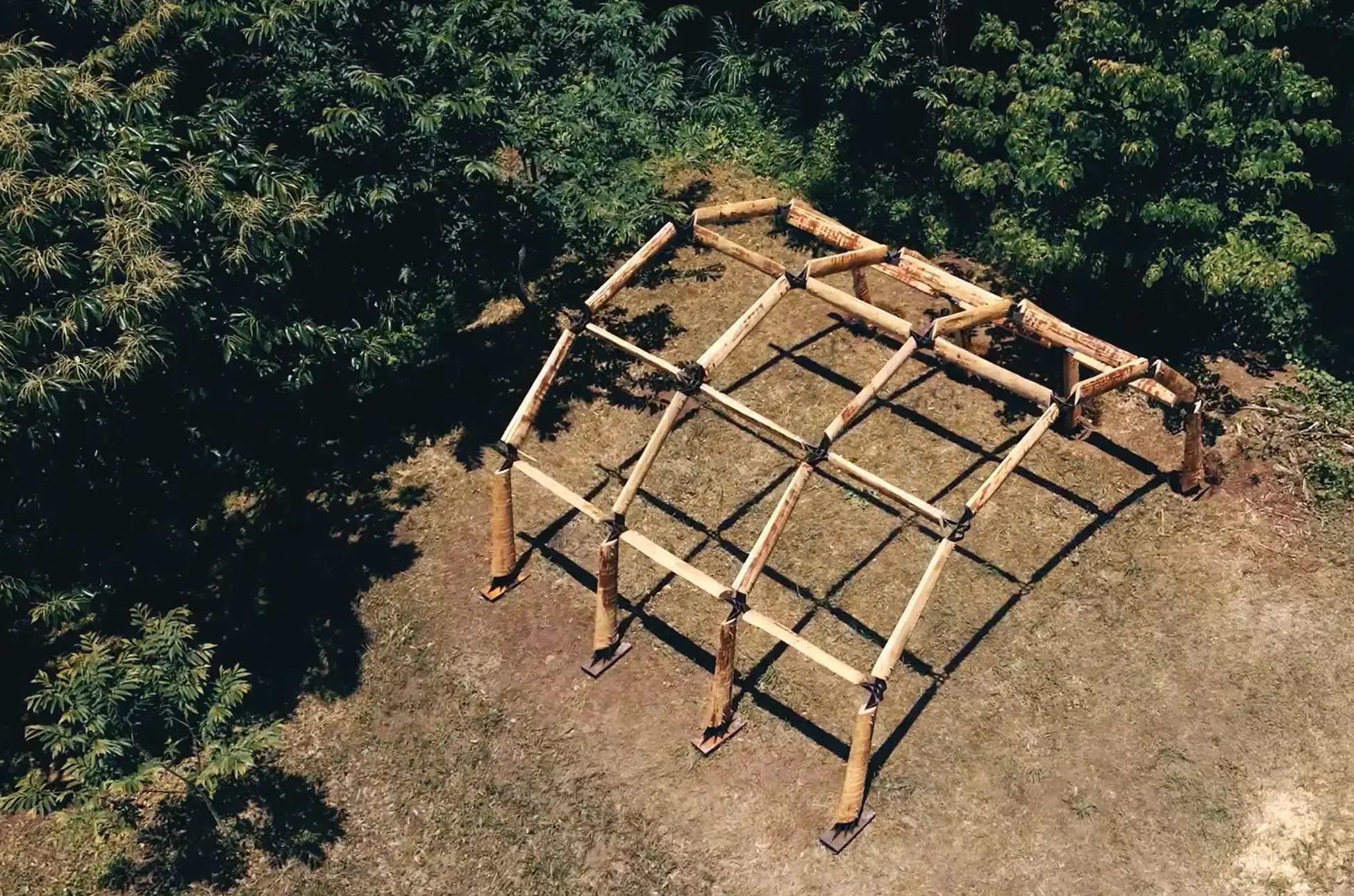 竹中工務店らと開発、金属3Dプリント×未利用木材の実証建築「WOOD X NODE」完成