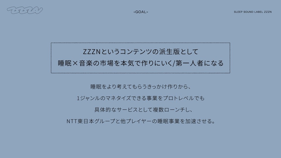 【プレゼン資料】睡眠と音楽の可能性を探求するレーベル「SLEEP SOUND LABEL ZZZN（ズズズン）」第一弾作品「ZZZN EP Vol.1」をリリース 2