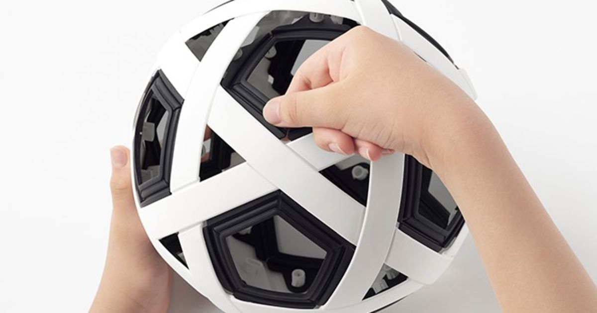 Sdgsをサポートする Moltenとnendo共同開発の組み立て式サッカーボール My Football Kit 知財図鑑 Sdgsをサポートする Moltenとnendo共同開発の組み立て式サッカーボール My Football Kit 知財図鑑