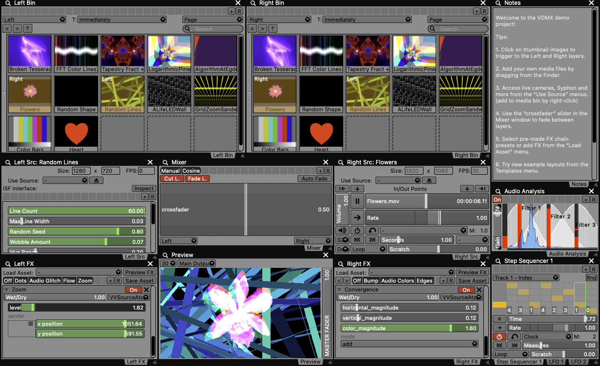 vdmx5 demo project