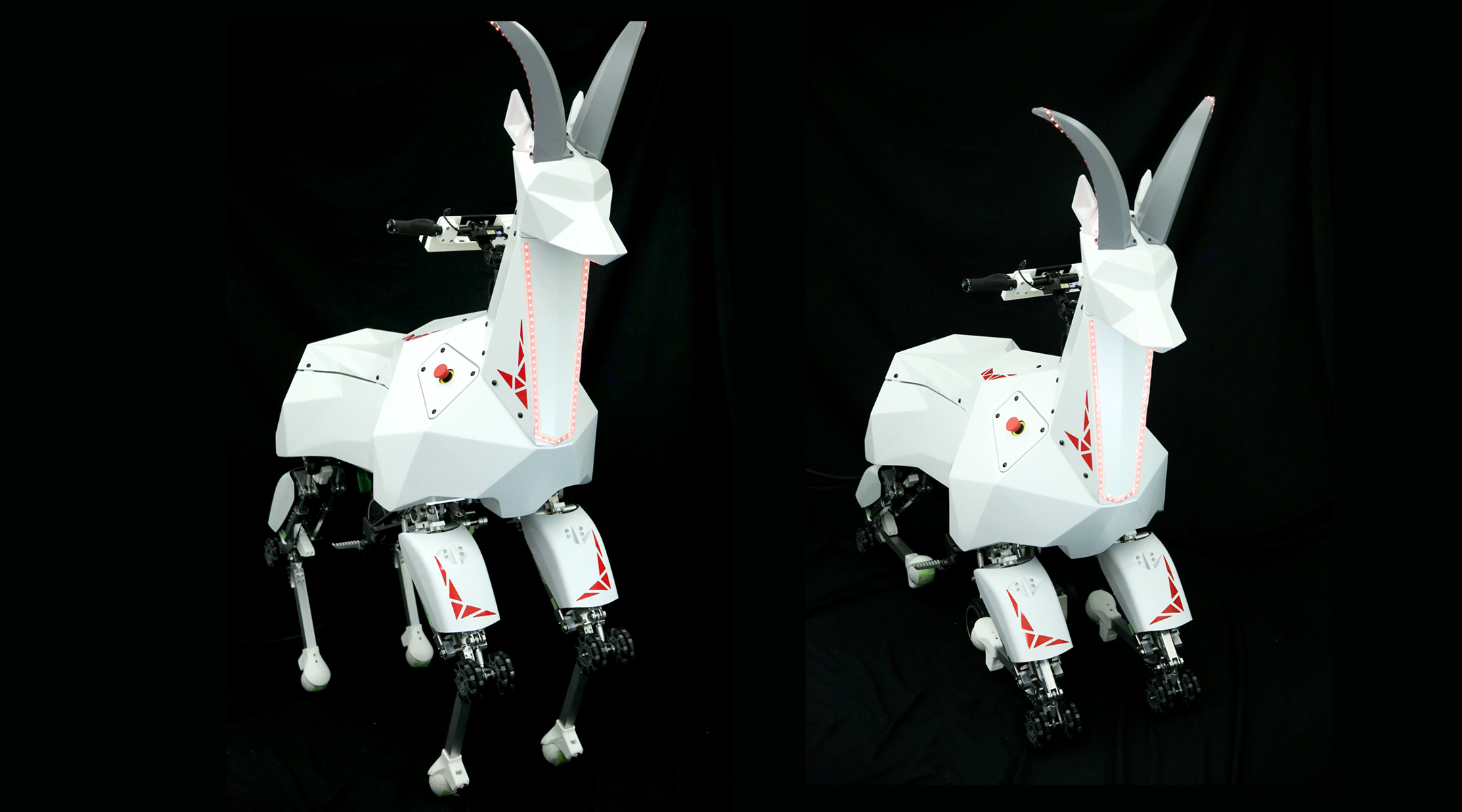 トランスフォームする“馬型”四脚歩行ロボット