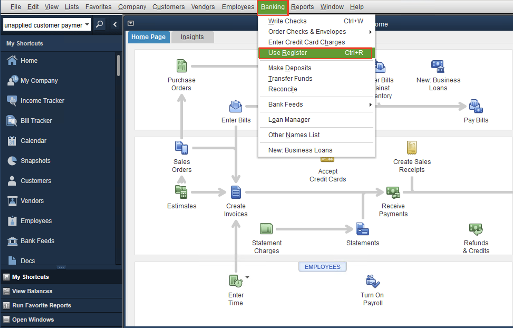 Searching for payments in QuickBooks Desktop: recommended workflow