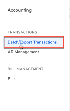 batch:export transaction