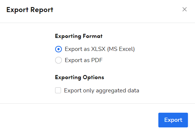 export-report