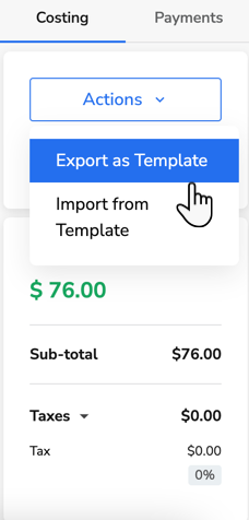 export-template