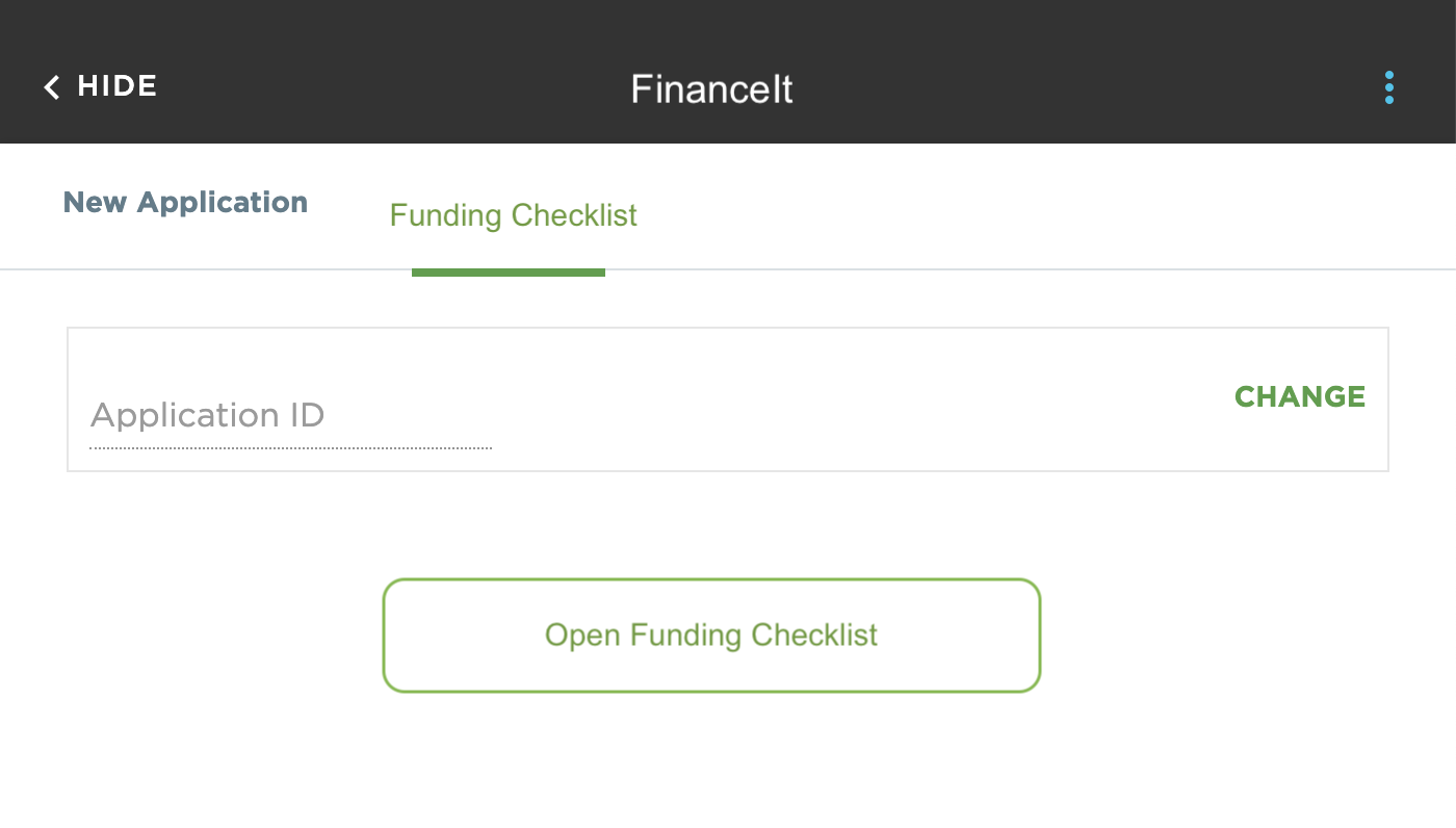 Open Funding Checklist