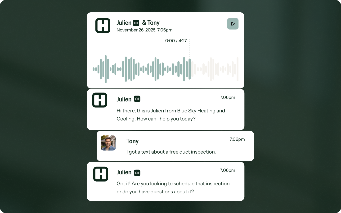 24/7 Inbound Call Handling - Hatch