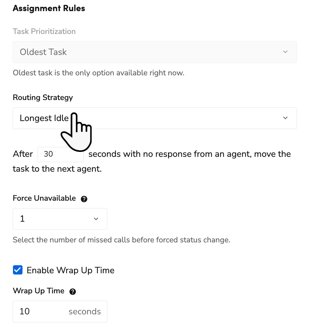 Edit your queue's assignment rules