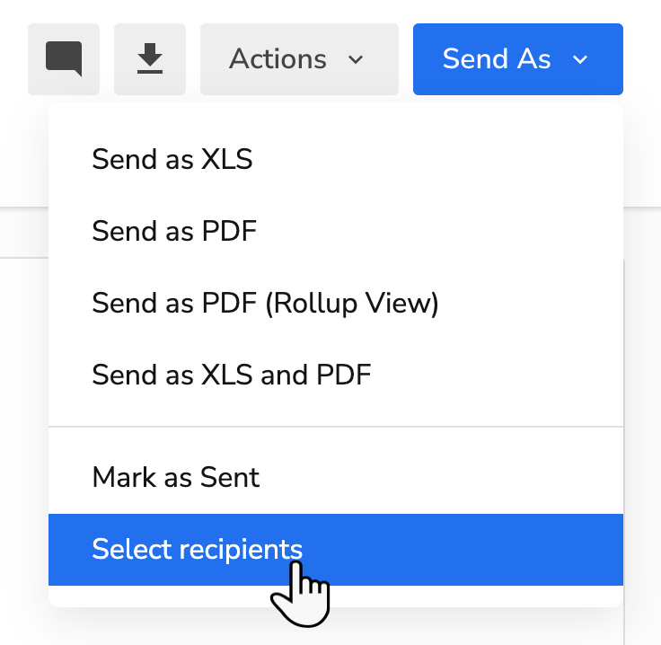 Send purchase orders to vendors