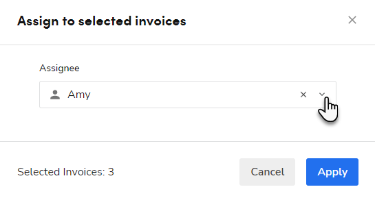 Assign Invoices To
