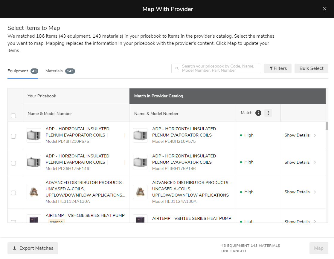 Add provider catalog items to your pricebook with Pricebook Connect