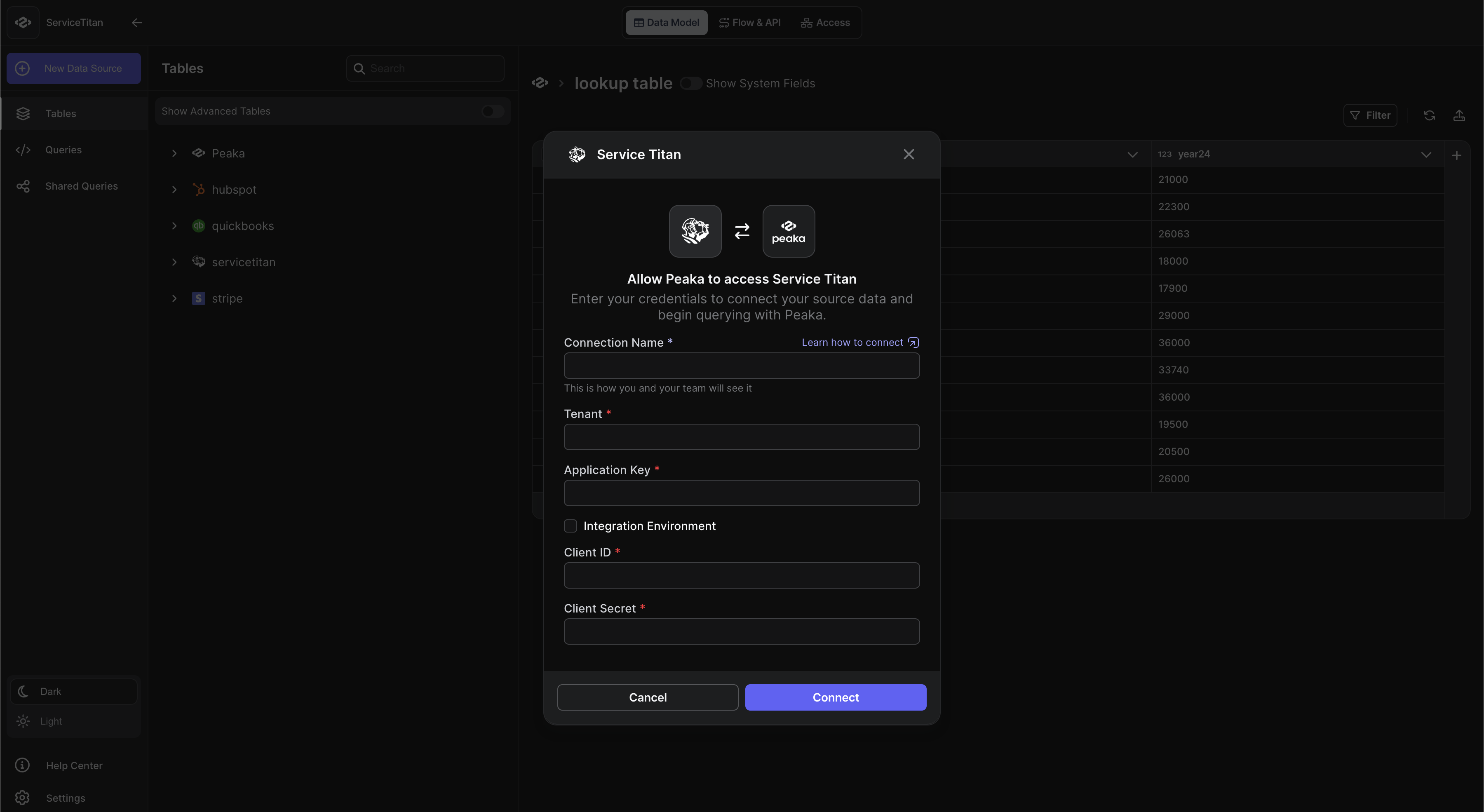 6 - Enter Service Titan API key
