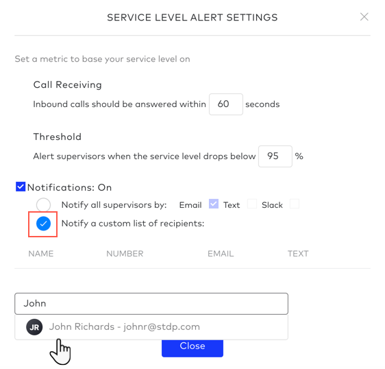 notify-service-level