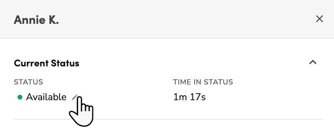 Change agent status in Queue Monitoring