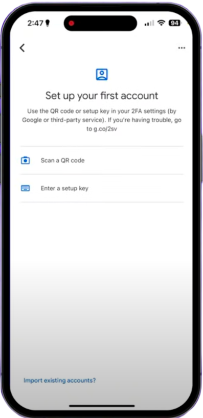 Viewing how to scan QR code