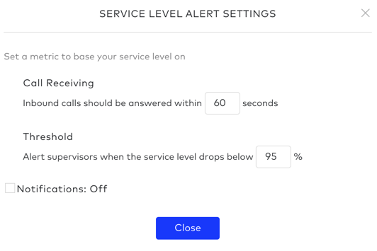 service-level-settings