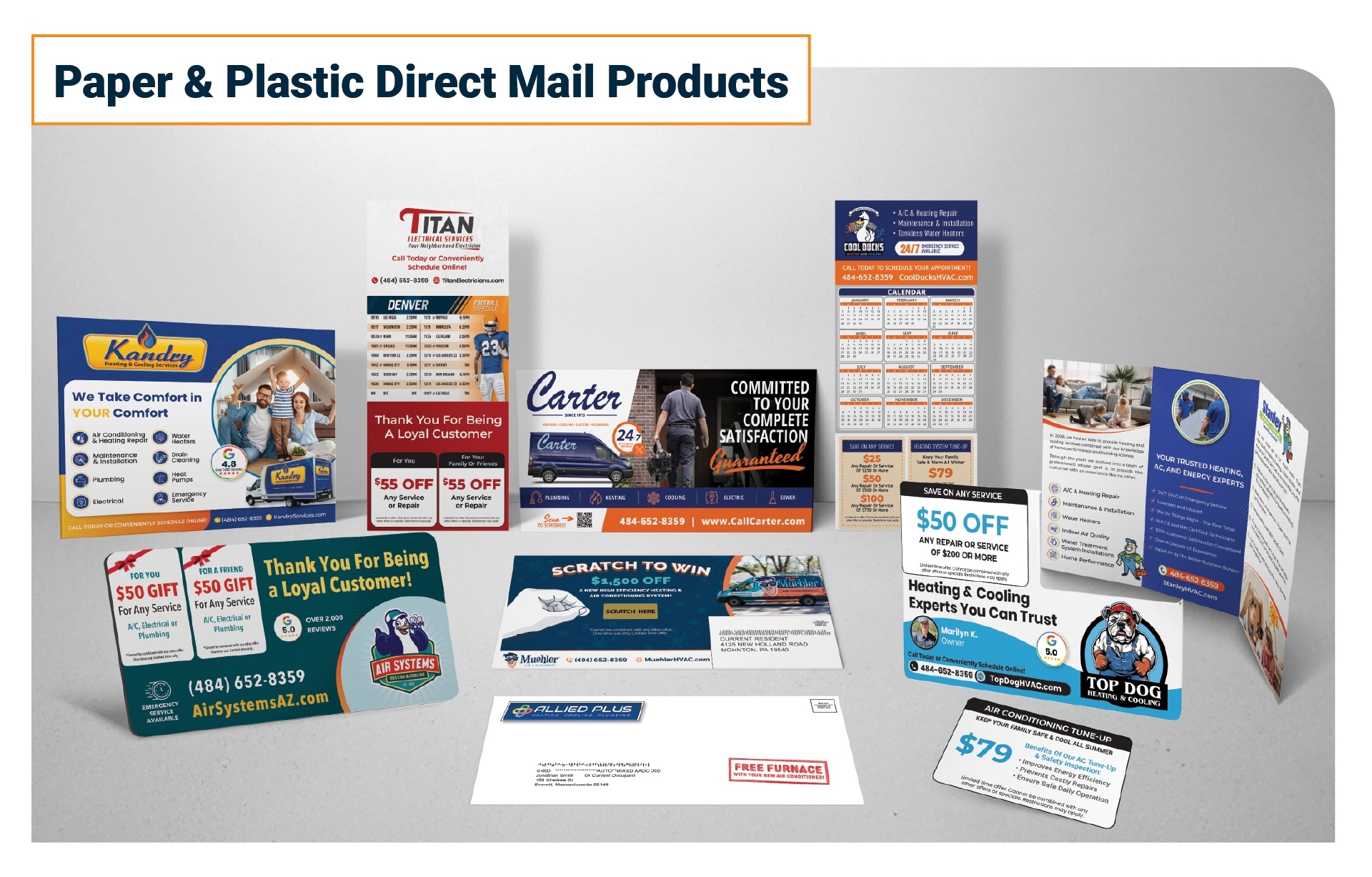 Paper & Plastic Direct Mail Products