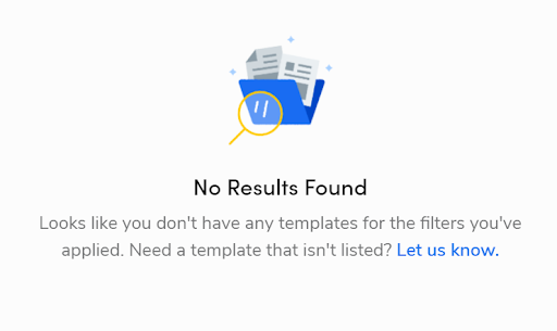 Request a template