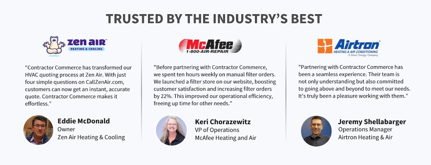 Contractor Commerce - Testimonials